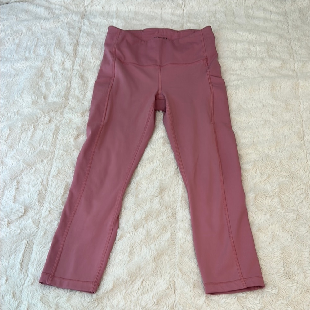 Athleta Pink High-Waist Leggings